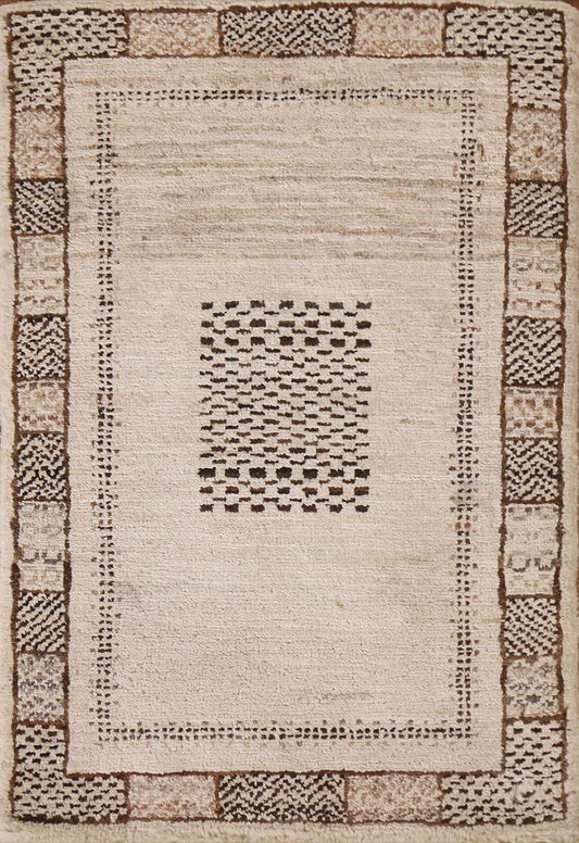 Geometric Gabbeh Kashkoli Oriental Rug 2x3