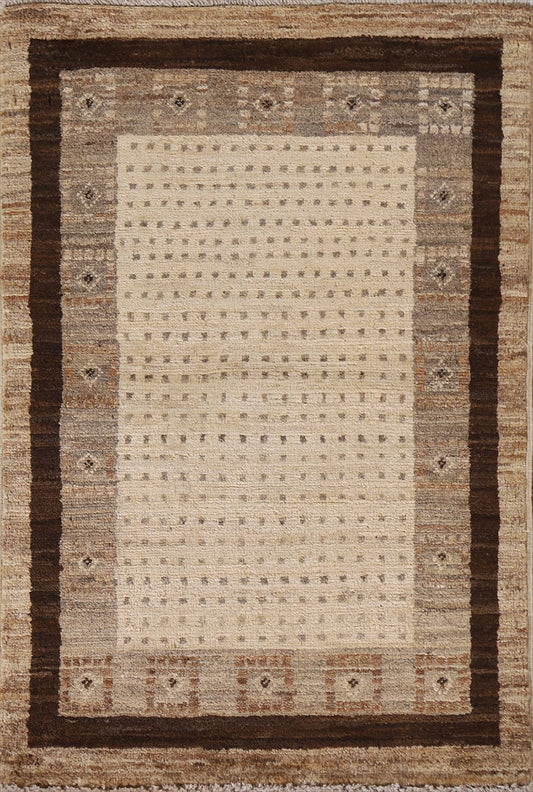 Hand-Knotted Gabbeh Kashkoli Oriental Rug 2x3