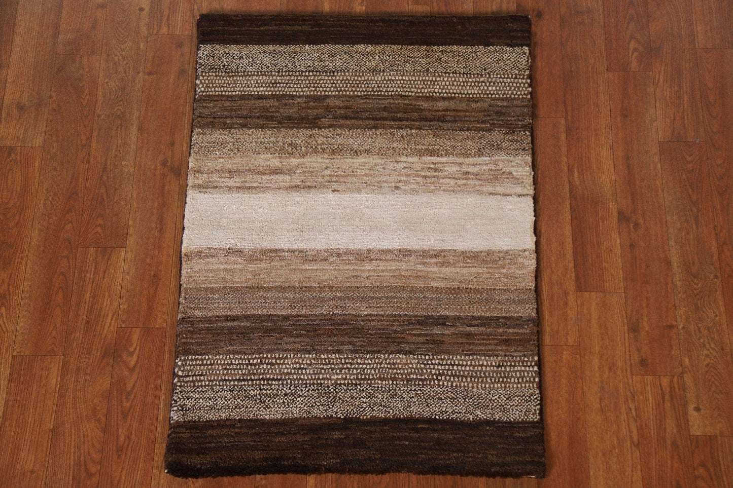 Striped Gabbeh Kashkoli Modern Area Rug 2x3