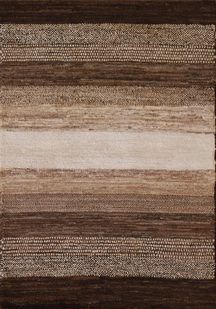 Striped Gabbeh Kashkoli Modern Area Rug 2x3