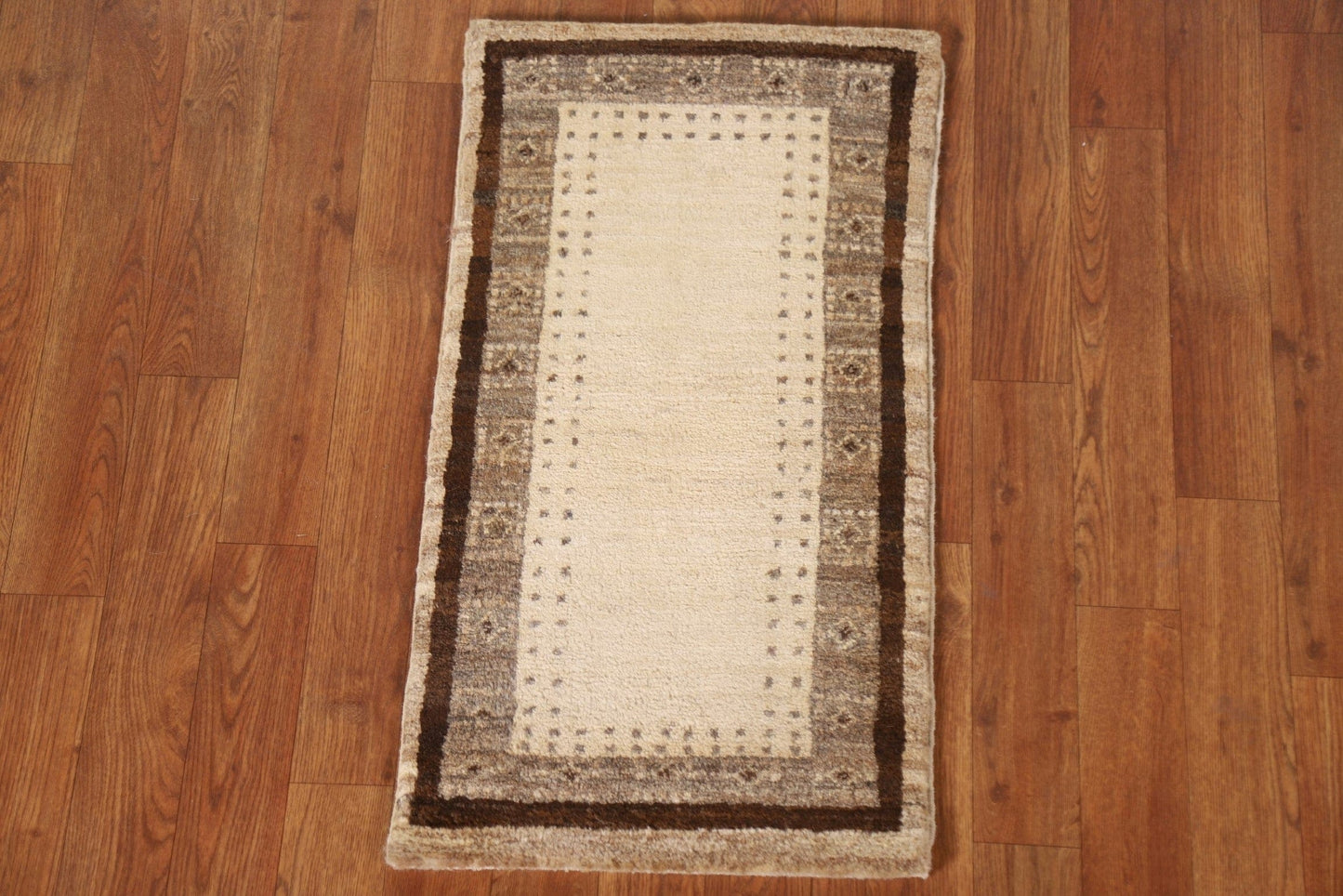 Geometric Gabbeh Kashkoli Oriental Rug 1x3