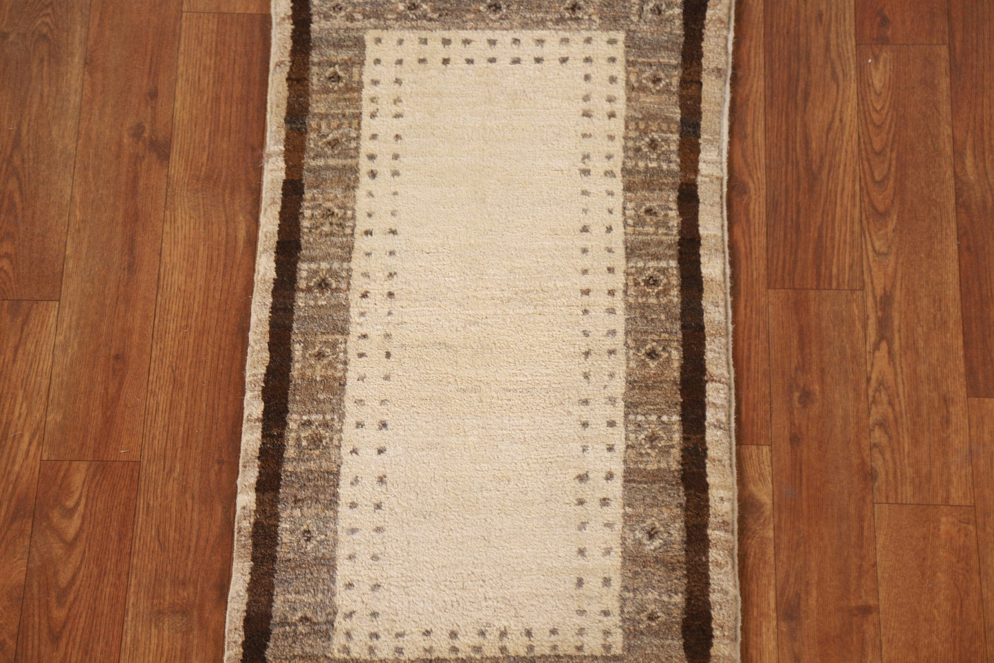 Geometric Gabbeh Kashkoli Oriental Rug 1x3