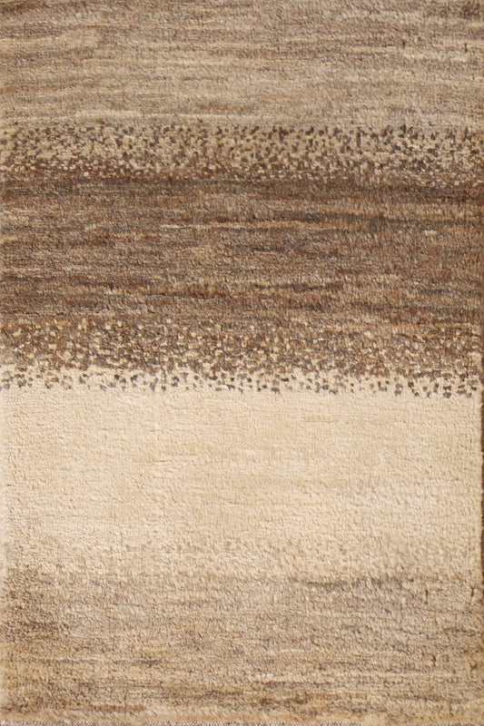 Striped Gabbeh Kashkoli Modern Area Rug 2x3