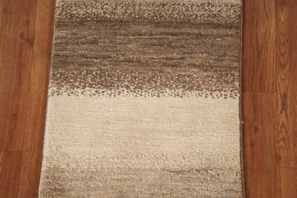 Striped Gabbeh Kashkoli Modern Area Rug 2x3