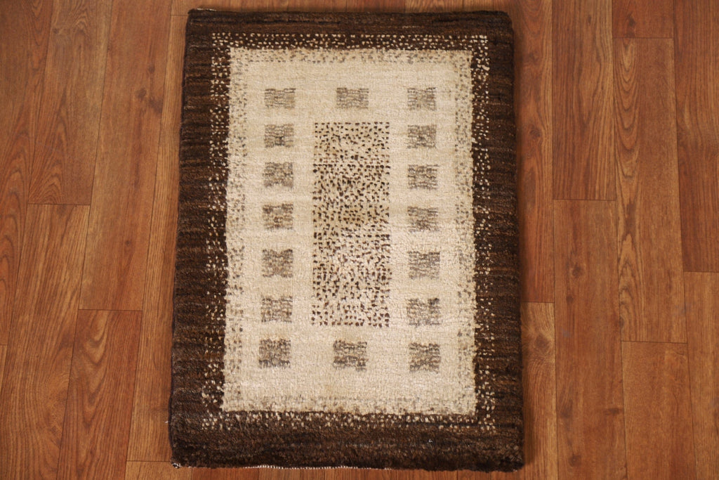 Geometric Gabbeh Kashkoli Square Area Rug 2x2