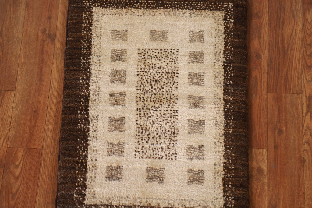 Geometric Gabbeh Kashkoli Square Area Rug 2x2