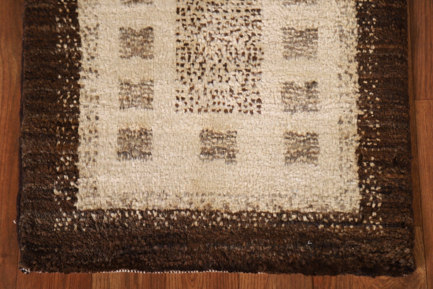 Geometric Gabbeh Kashkoli Square Area Rug 2x2