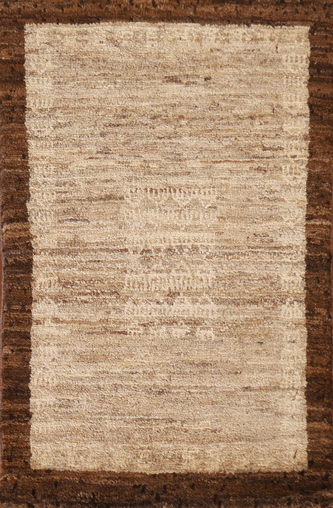 Bordered Gabbeh Kashkoli Square Rug 2x2