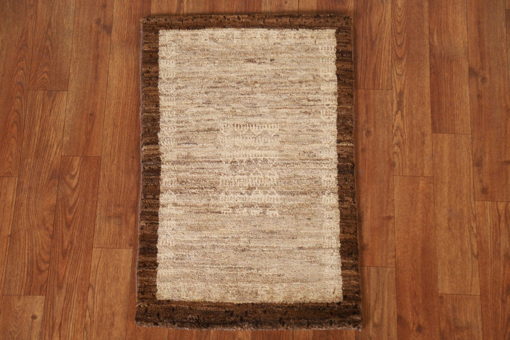 Bordered Gabbeh Kashkoli Square Rug 2x2