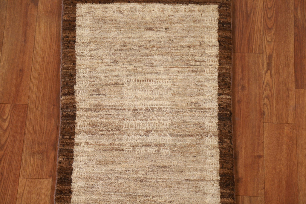 Bordered Gabbeh Kashkoli Square Rug 2x2