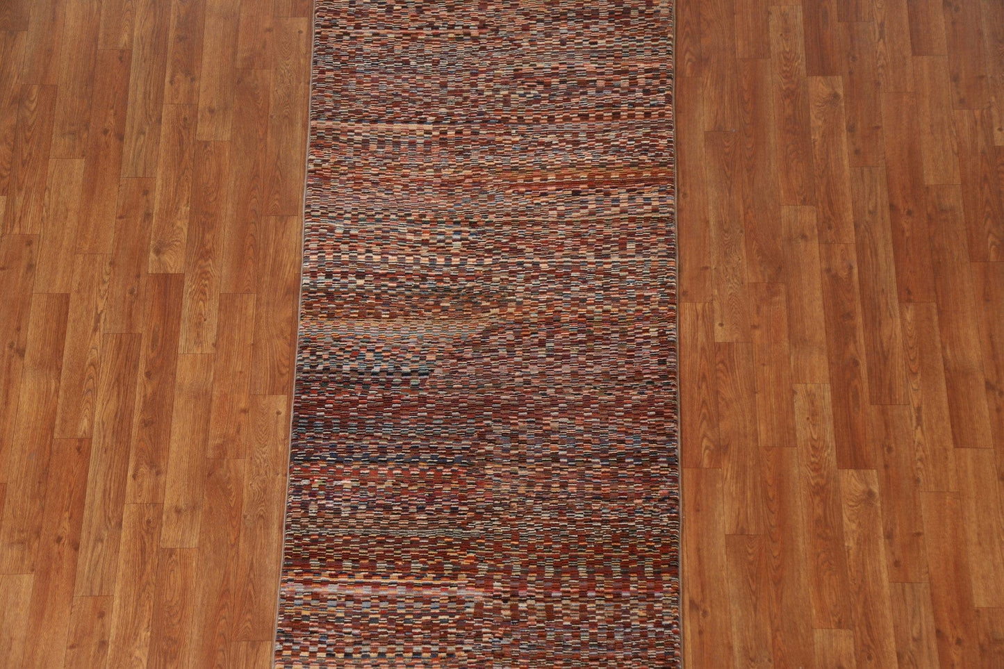 Striped Gabbeh Kashkoli Runner Rug 3x8