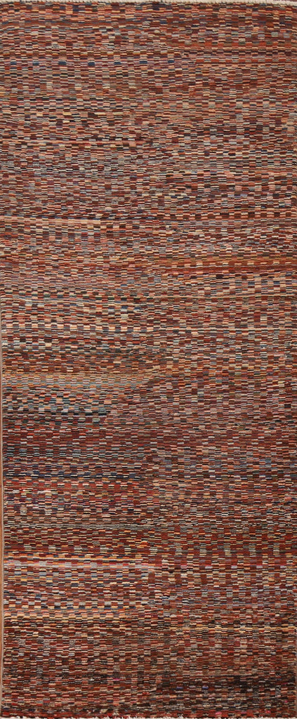 Striped Gabbeh Kashkoli Runner Rug 3x8