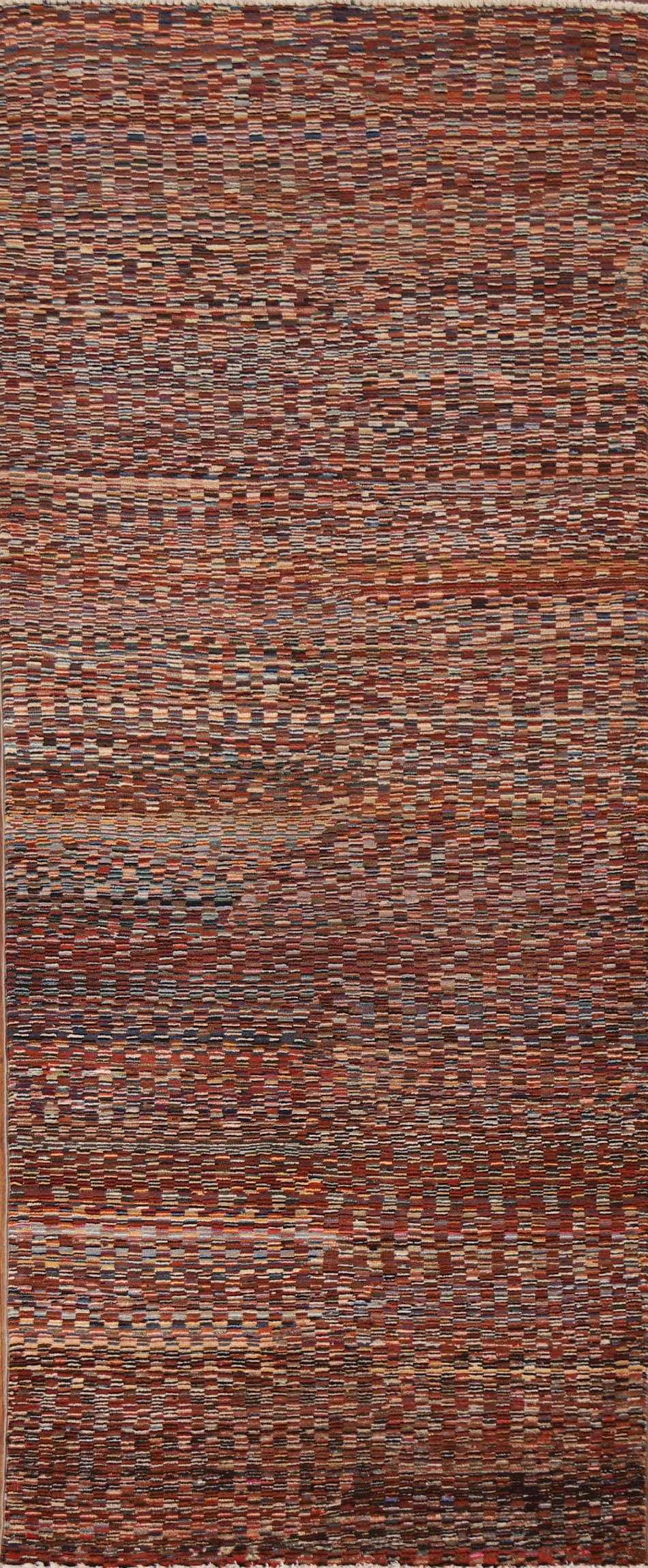 Striped Gabbeh Kashkoli Runner Rug 3x8