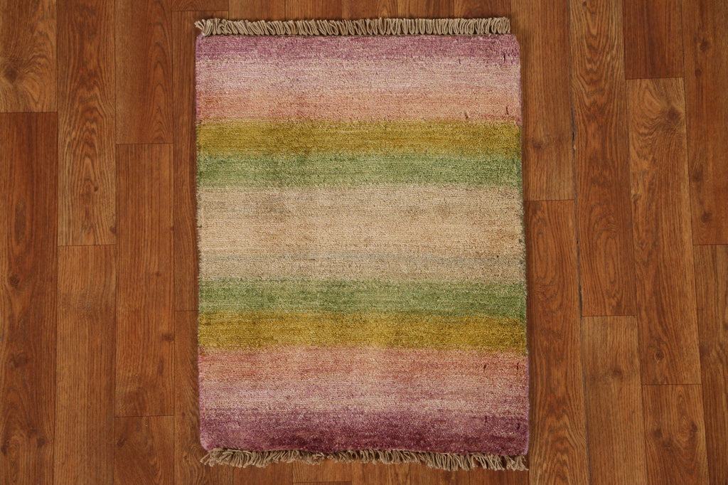 Striped Gabbeh Kashkoli Modern Rug 2x2