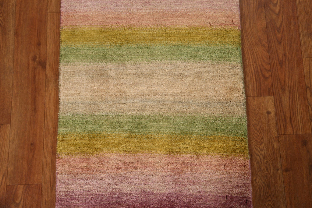 Striped Gabbeh Kashkoli Modern Rug 2x2