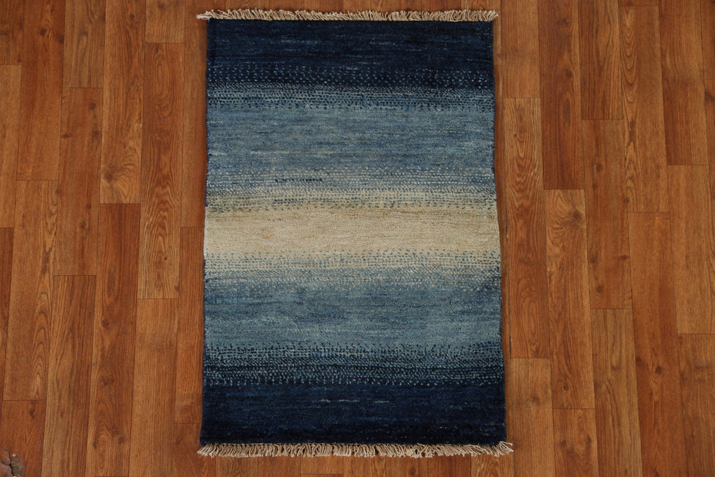 Striped Gabbeh Kashkoli Modern Rug 2x3