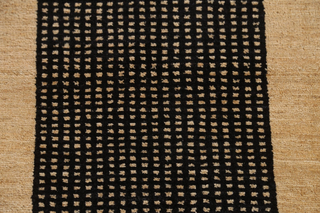 Black Wool Gabbeh Kashkoli Square Rug 2x2