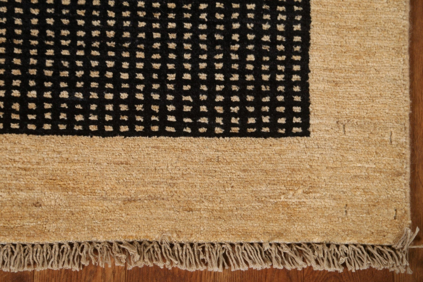 Black Wool Gabbeh Kashkoli Square Rug 2x2