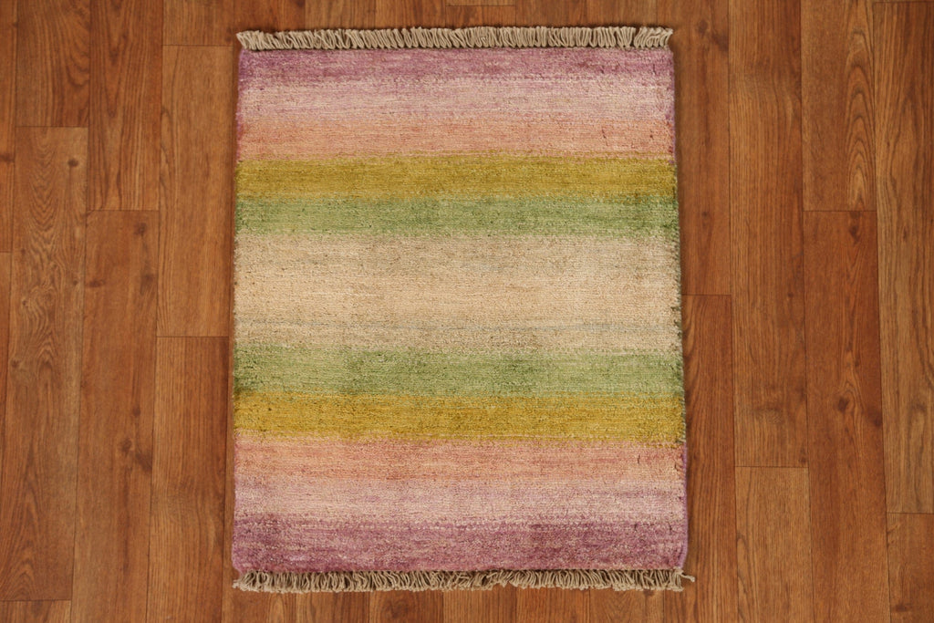 Contemporary Gabbeh Kashkoli Sqaure Rug 2x2