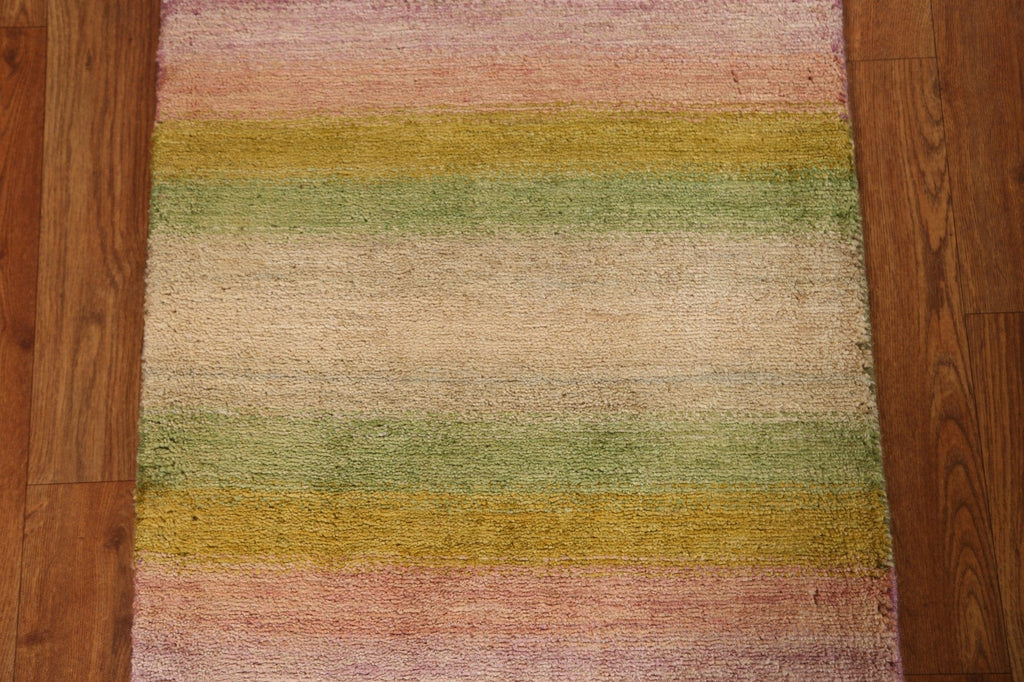 Contemporary Gabbeh Kashkoli Sqaure Rug 2x2