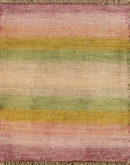 Contemporary Gabbeh Kashkoli Sqaure Rug 2x2