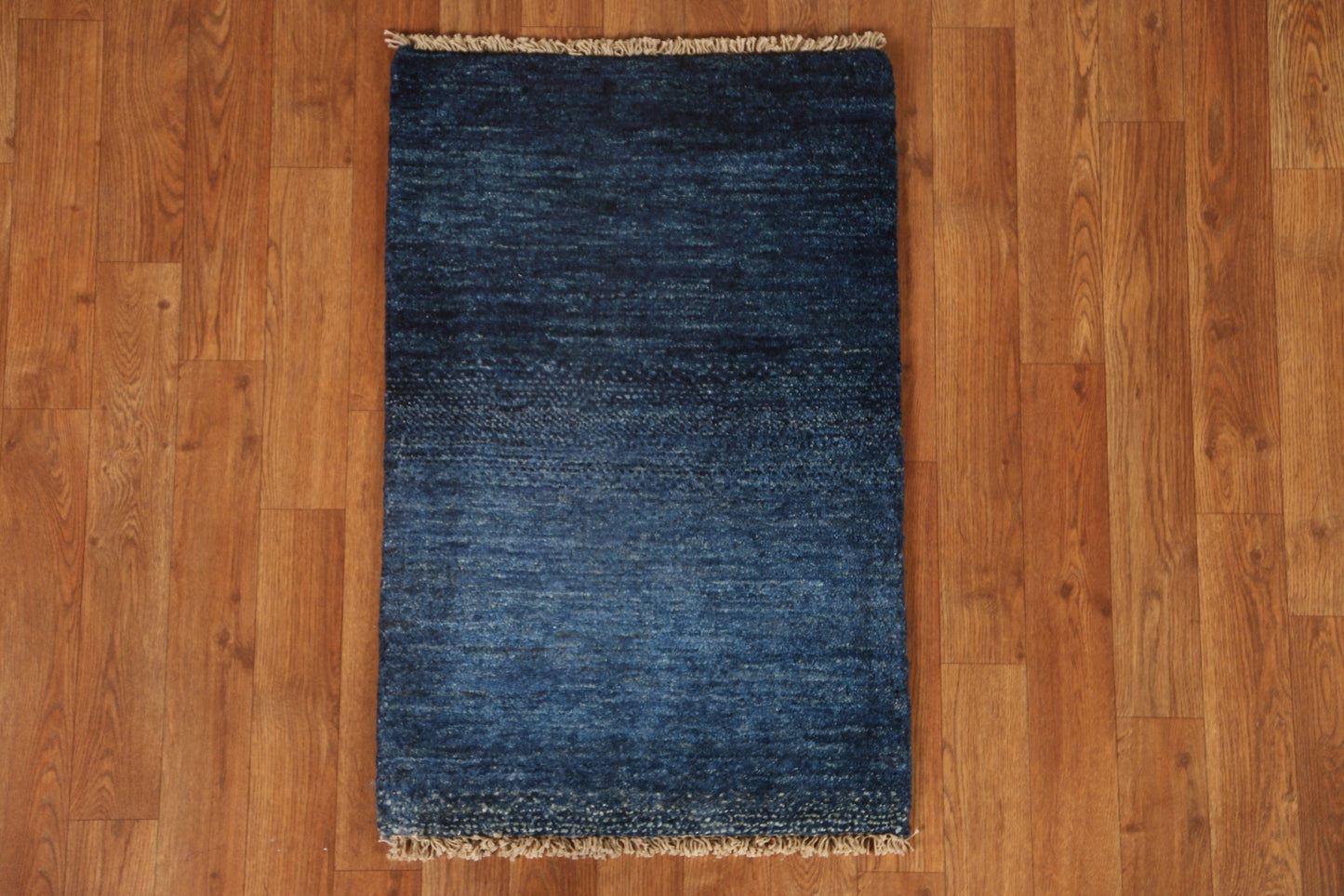 Navy Blue Gabbeh Kashkoli Contemporary Rug 2x3