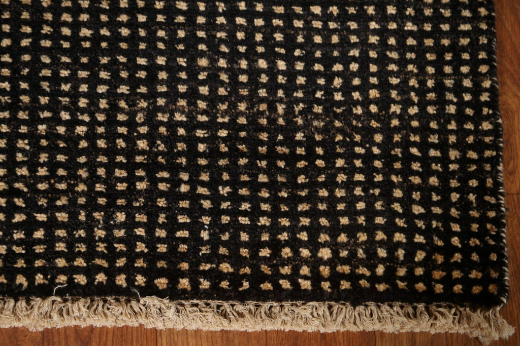 Black Wool Gabbeh Kashkoli Oriental Rug 2x3