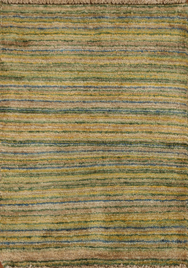 Striped Gabbeh Kashkoli Square Rug 2x2