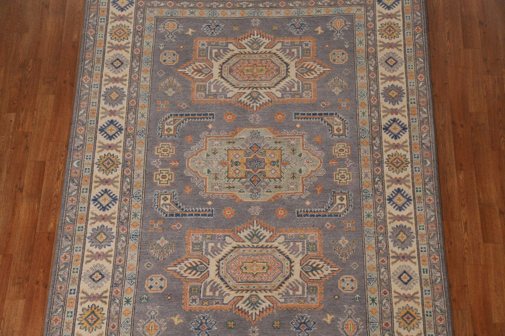 Geometric Kazak Oriental Area Rug 6x8