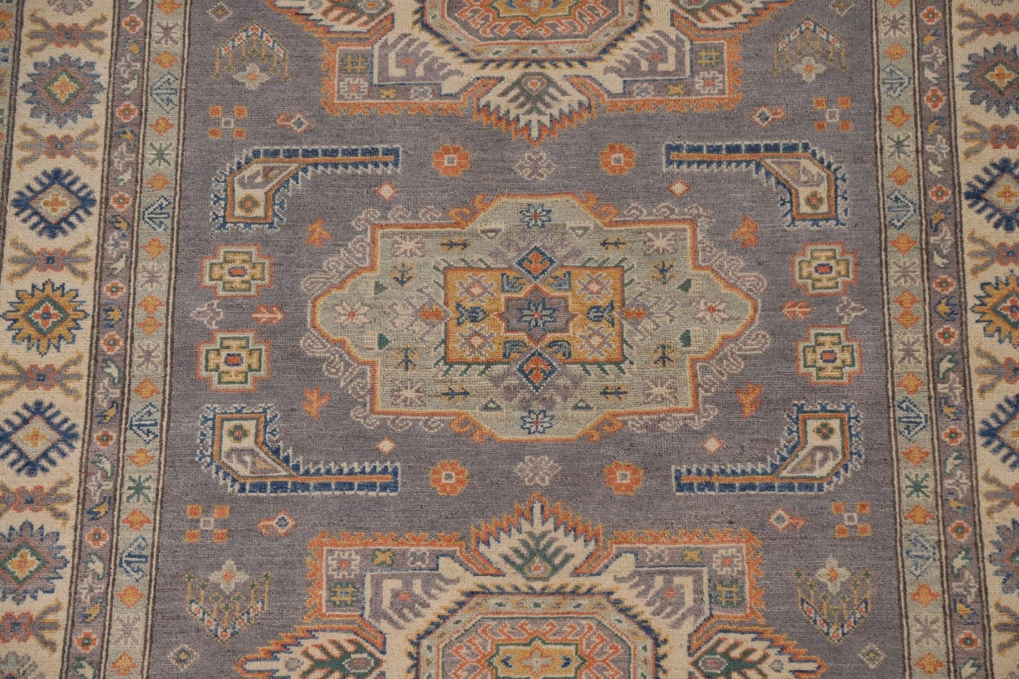 Geometric Kazak Oriental Area Rug 6x8