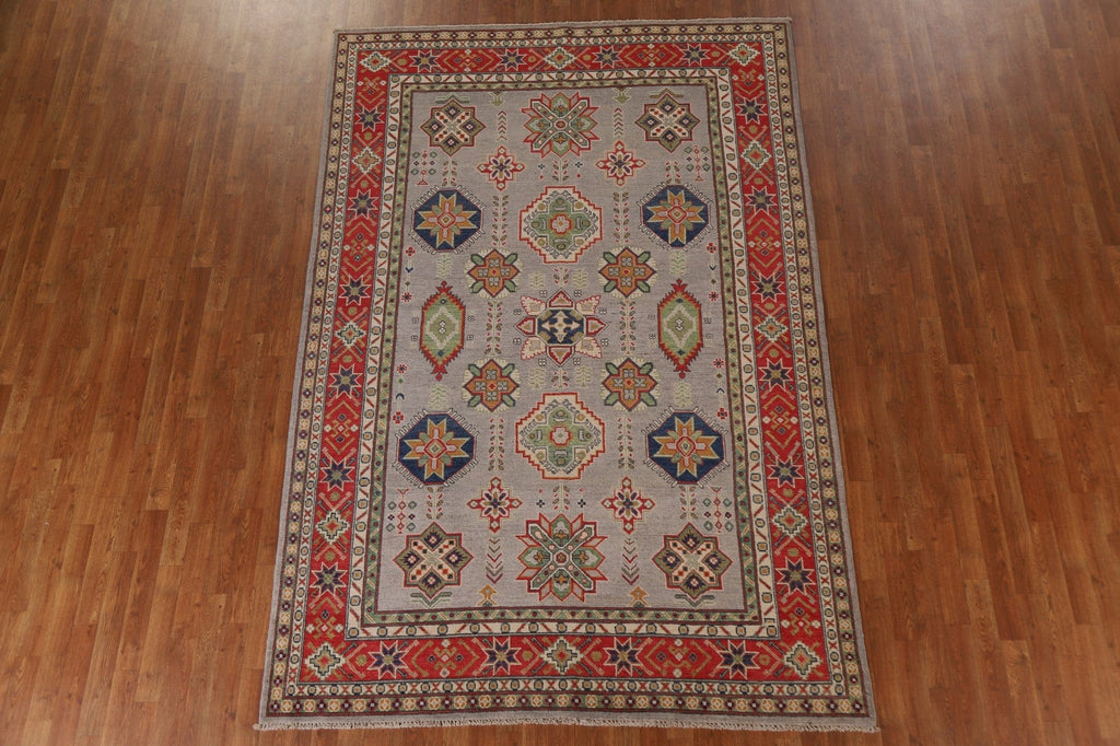 Geometric Kazak Oriental Area Rug 6x10