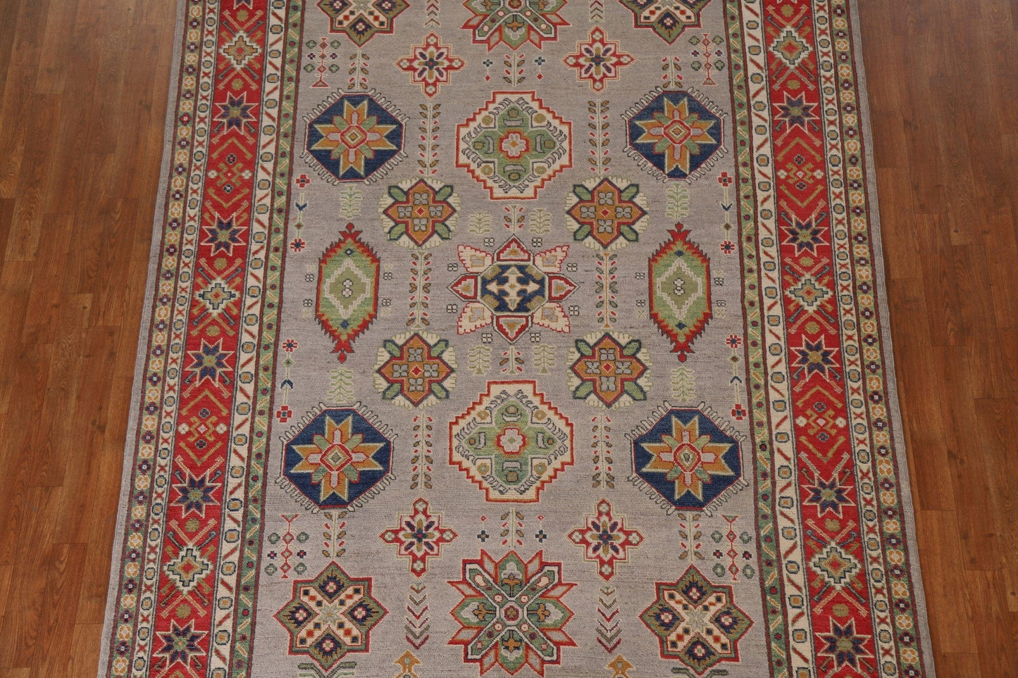 Geometric Kazak Oriental Area Rug 6x10