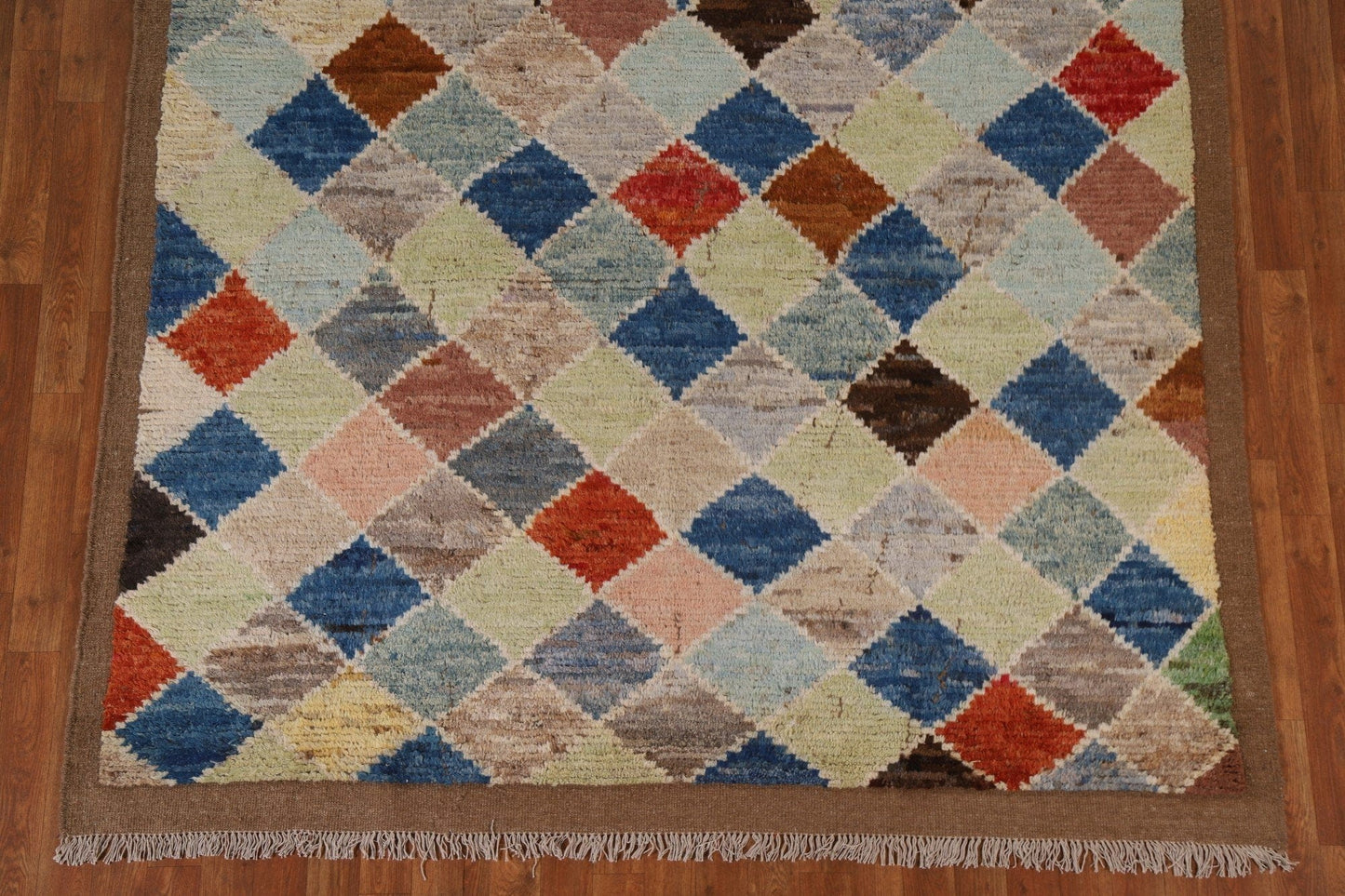 Trellis Wool Moroccan Oriental Area Rug 7x10