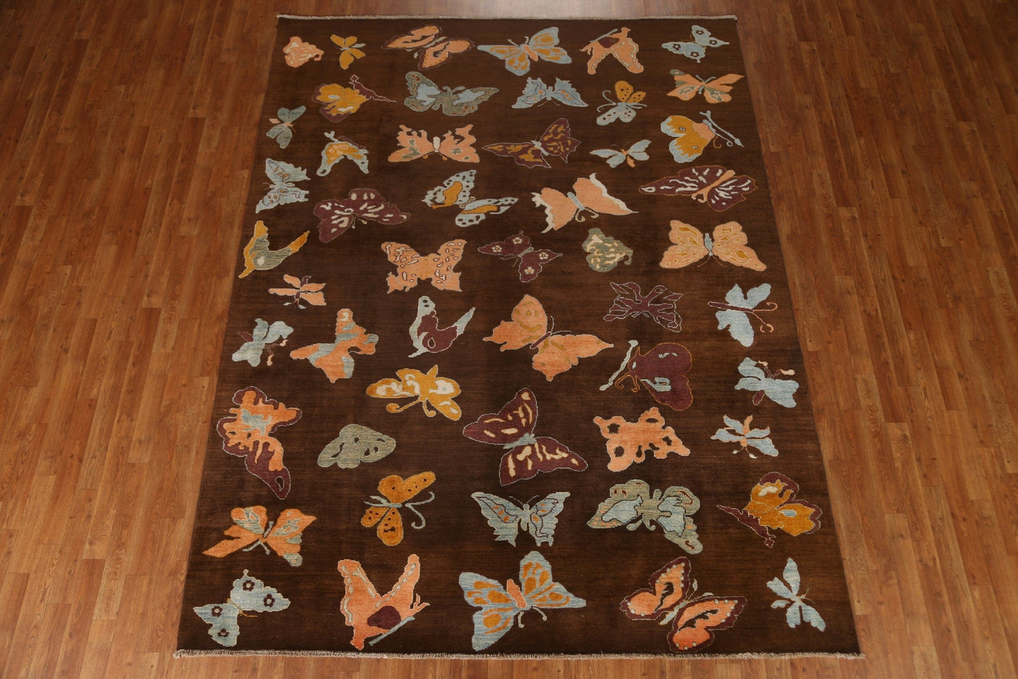 Animal Pictorial Gabbeh Kashkoli Modern Area Rug 7x10