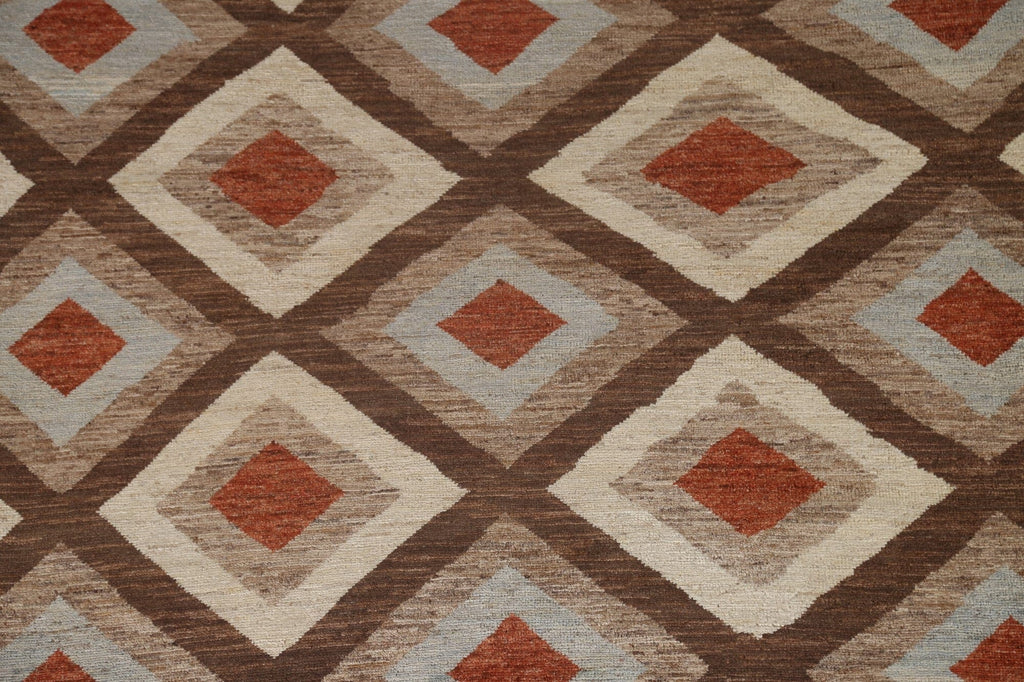 Modern Gabbeh Kashkoli Geometric Area Rug 6x8