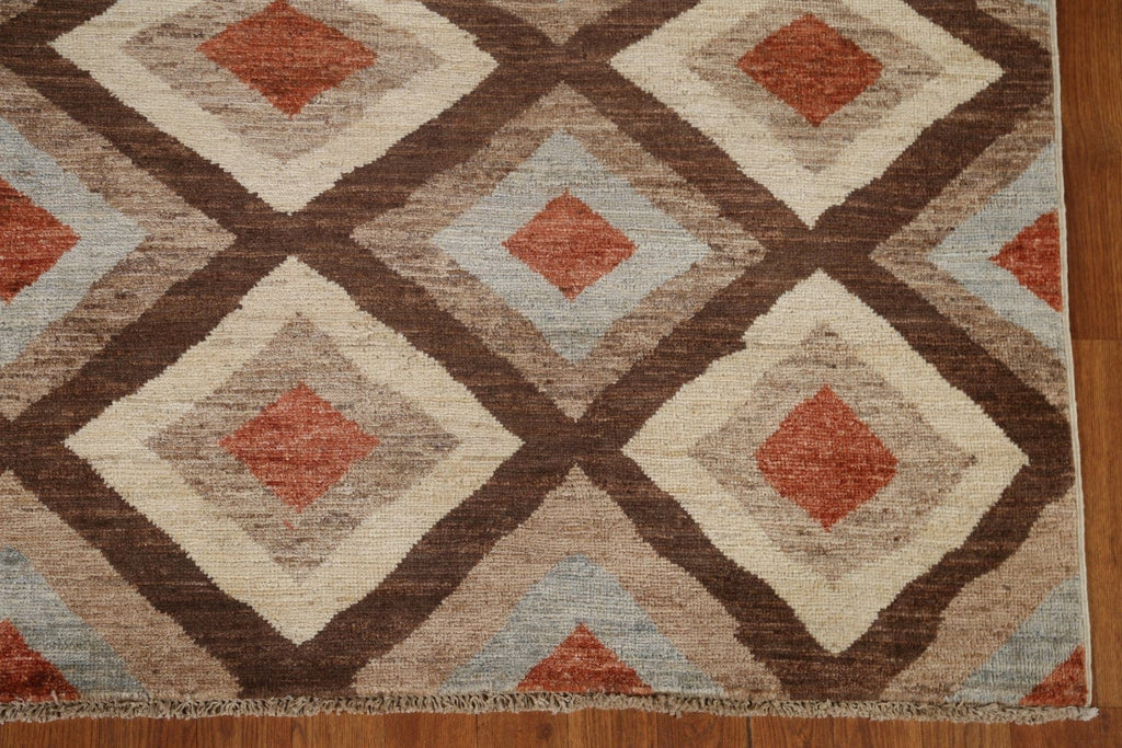 Modern Gabbeh Kashkoli Geometric Area Rug 6x8