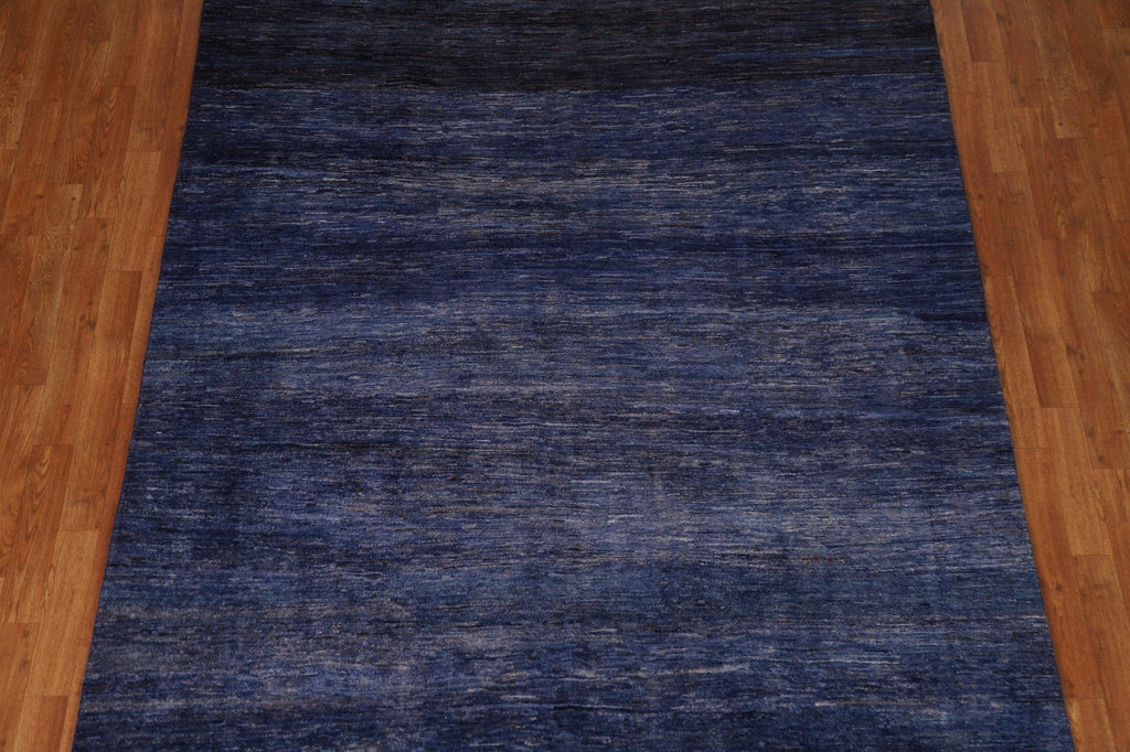 Navy Blue Gabbeh Kashkoli Modern Area Rug 6x10