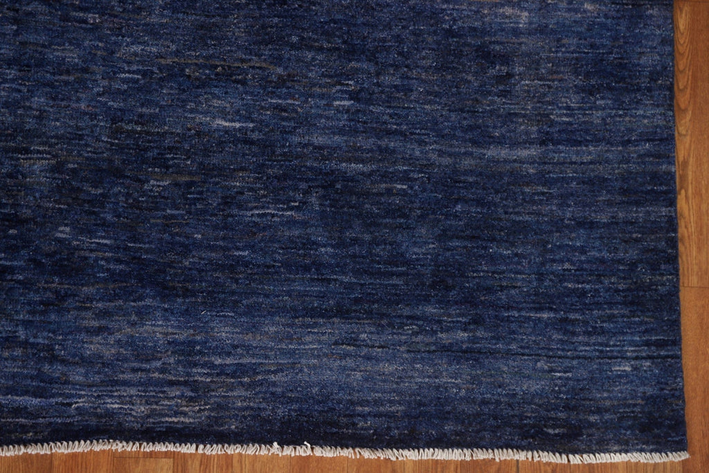 Navy Blue Gabbeh Kashkoli Modern Area Rug 6x10