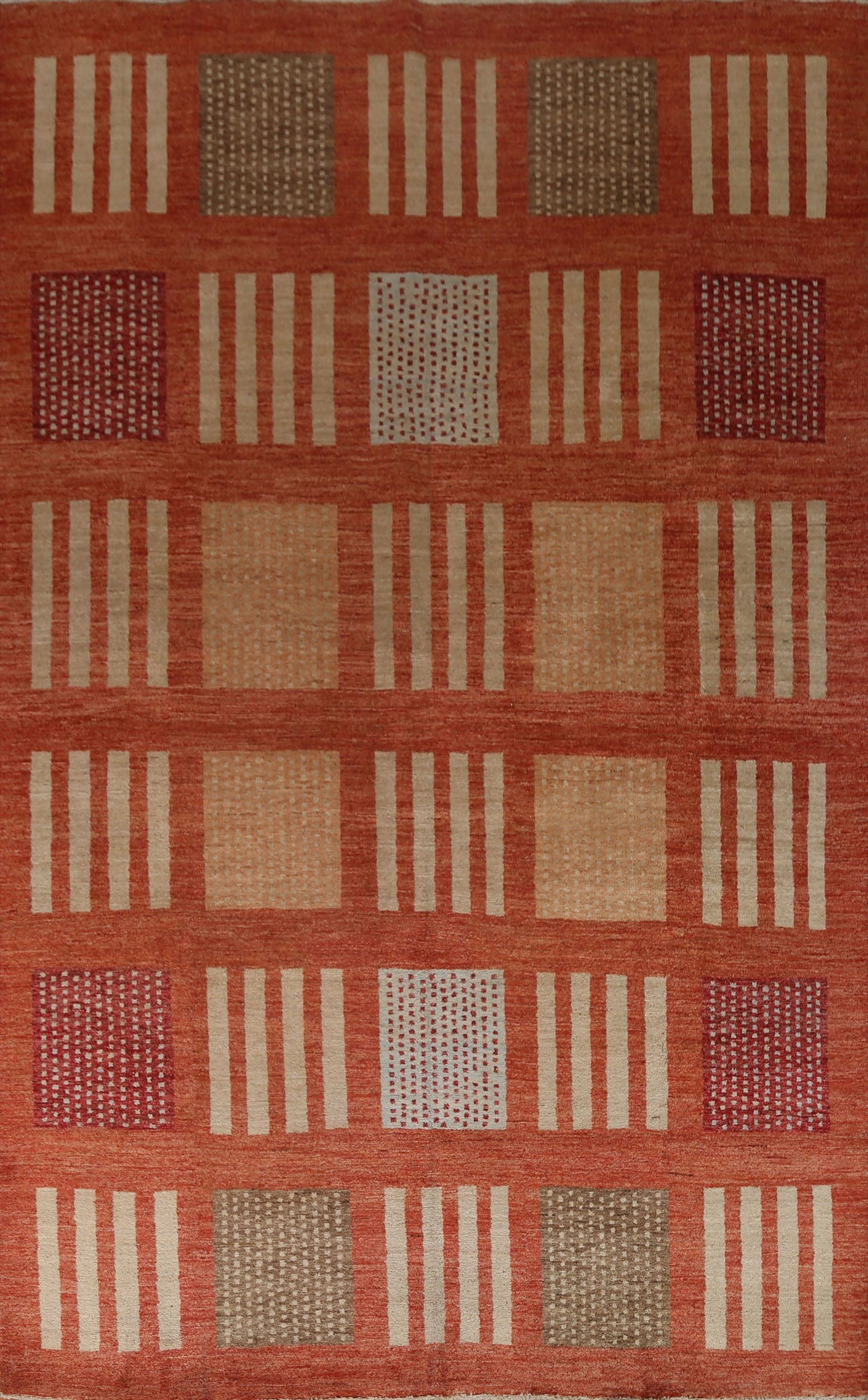 Geometric Gabbeh Kashkoli Modern Area Rug 8x10