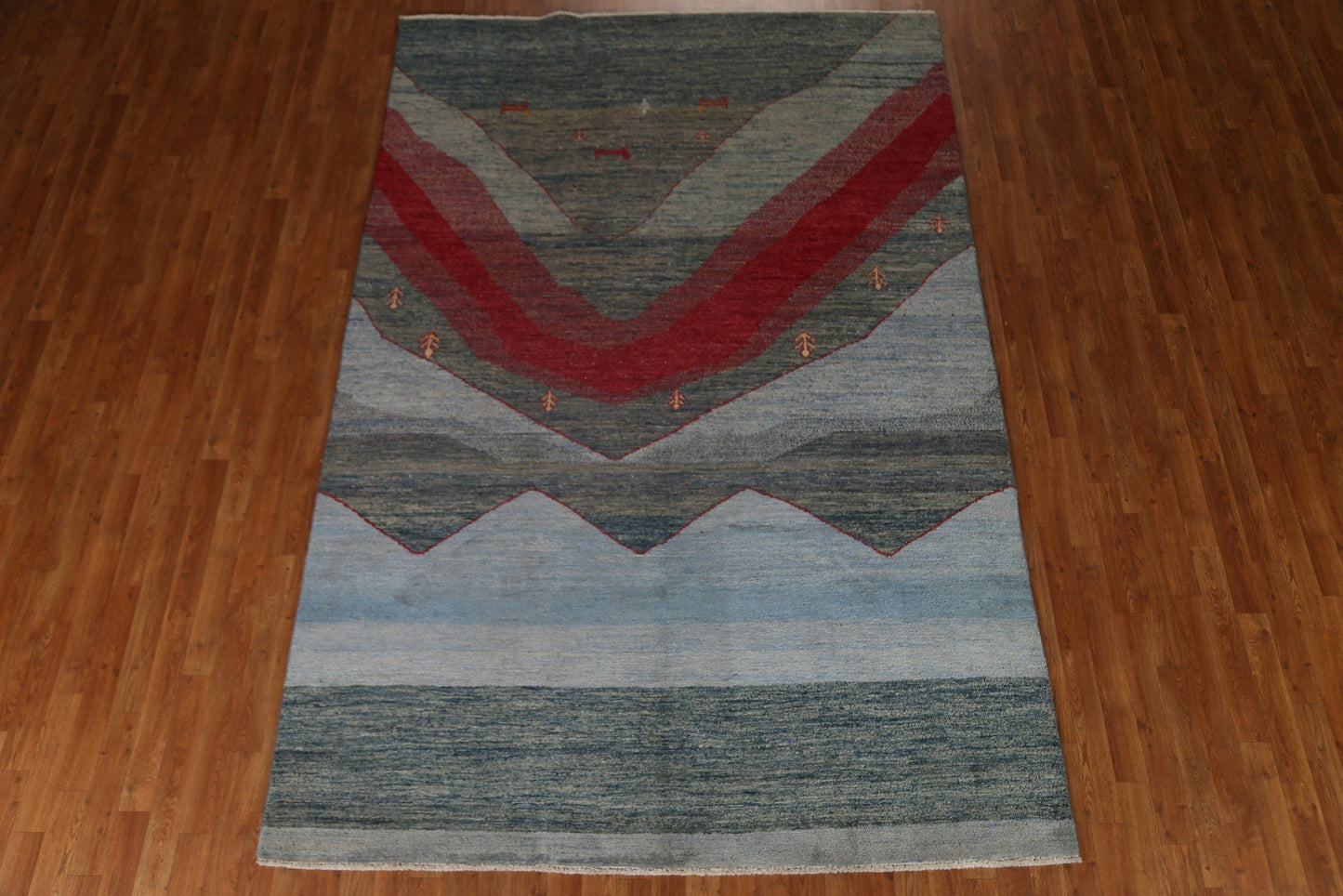 Tribal Gabbeh Kashkoli Wool Area Rug 7x10