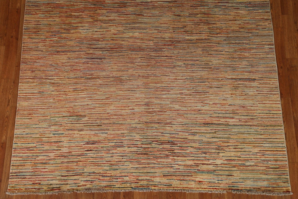 Striped Gabbeh Kashkoli Wool Area Rug 6x10