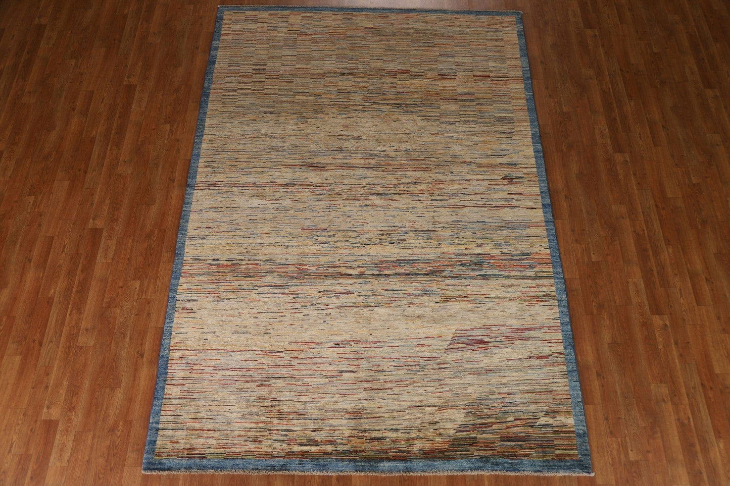 Striped Gabbeh Kashkoli Wool Area Rug 7x10