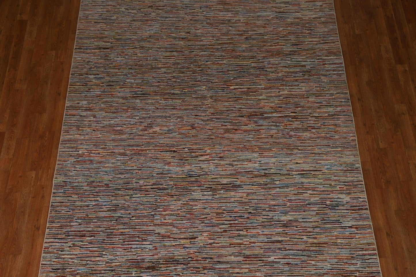 Striped Gabbeh Kashkoli Modern Area Rug 7x9