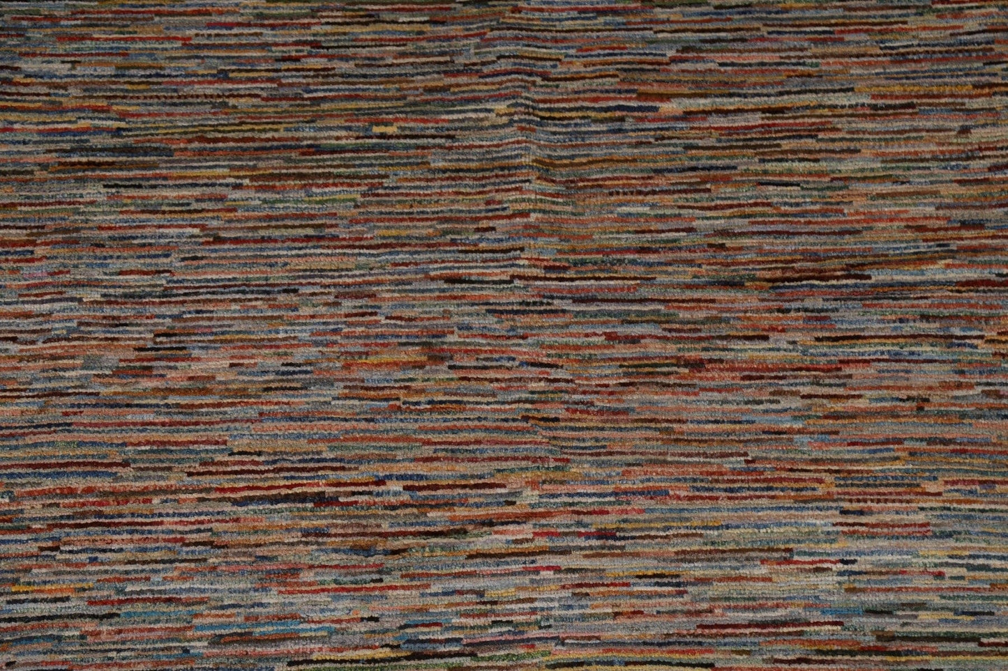 Striped Gabbeh Kashkoli Modern Area Rug 7x9