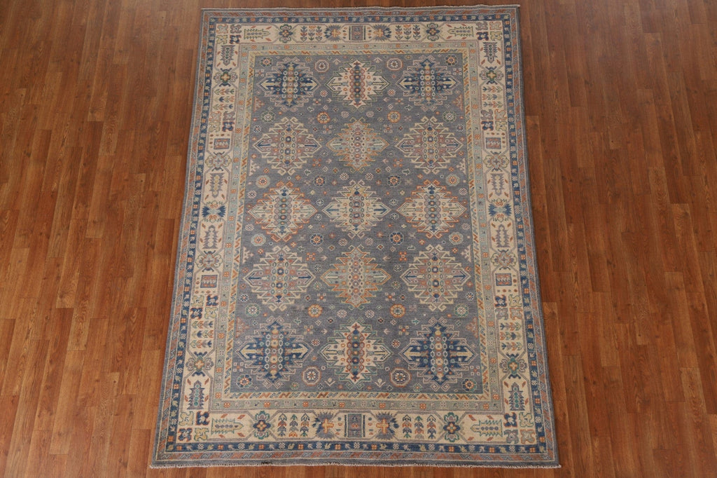 Geometric Kazak Pakistan Area Rug 6x8