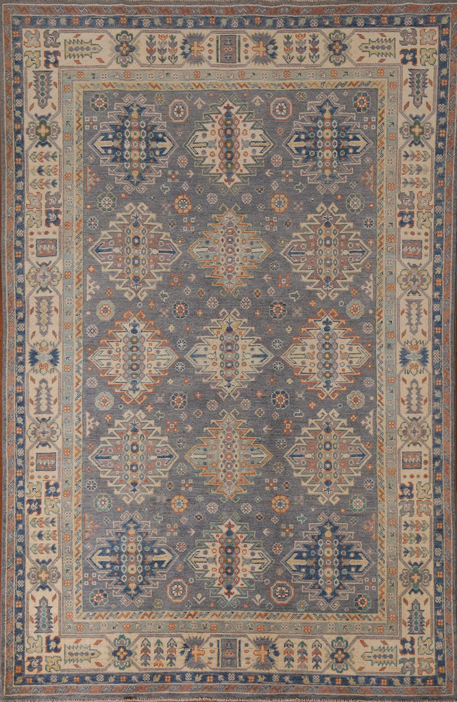 Geometric Kazak Pakistan Area Rug 6x8