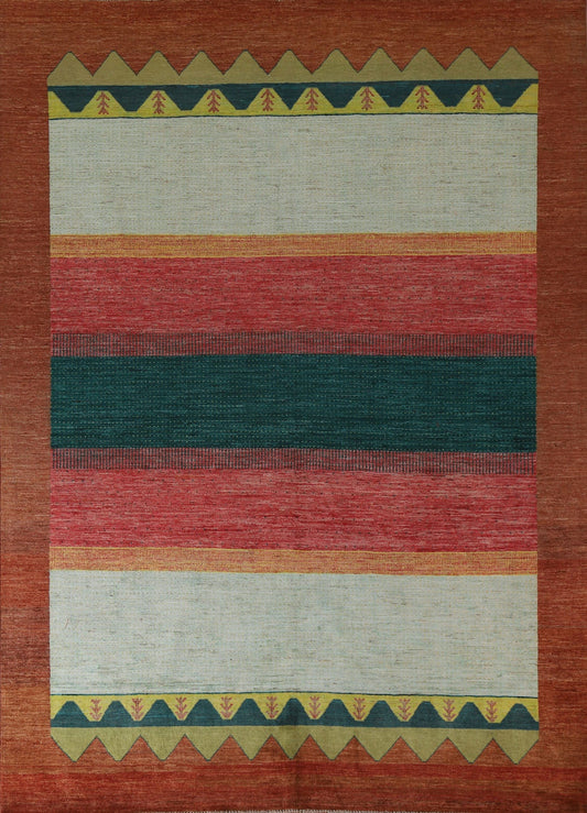 Gabbeh Kashkoli Pakistan Area Rug 8x10