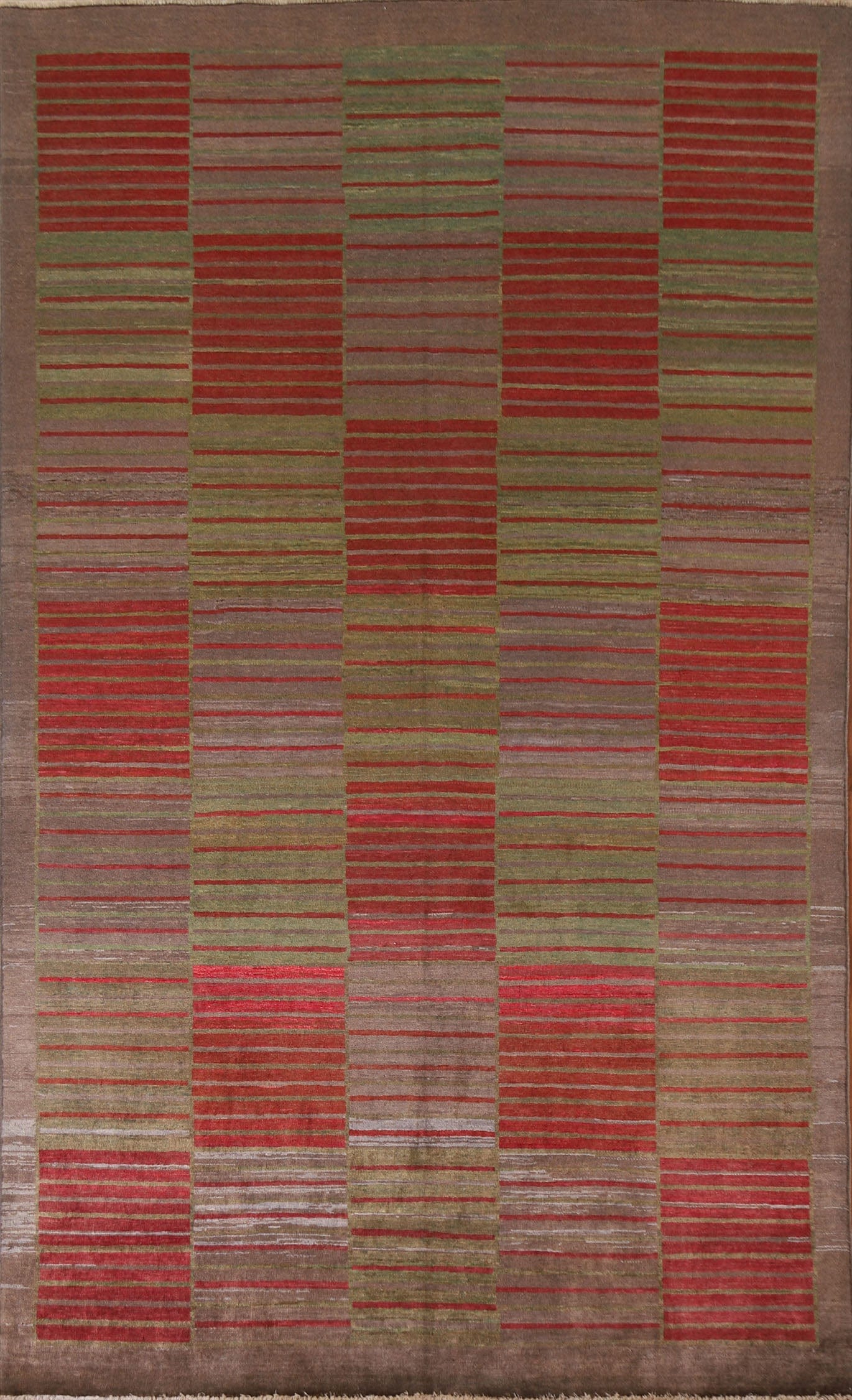 Modern Gabbeh Kashkoli Pakistan Area Rug 7x10