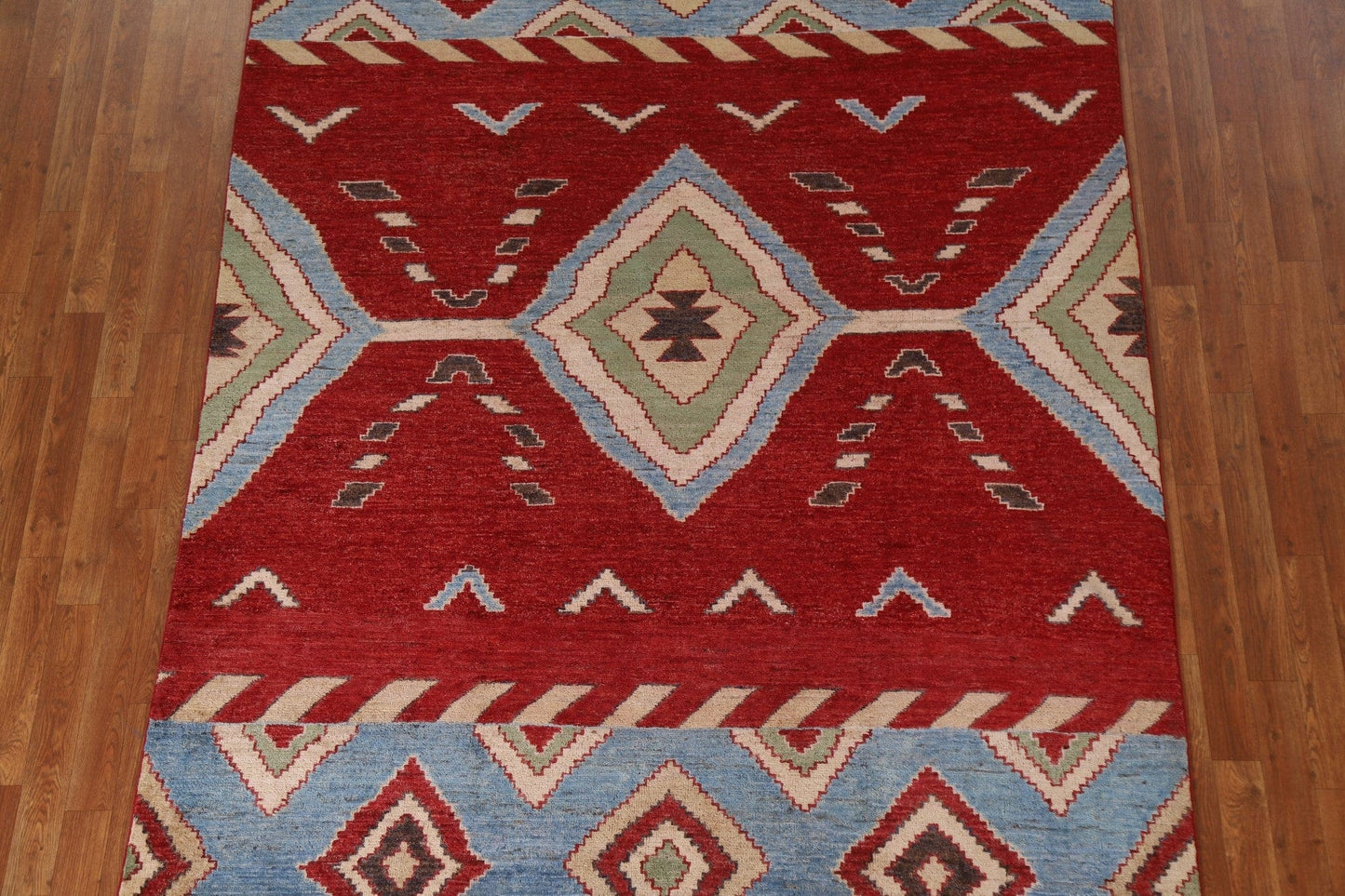 Red Gabbeh Kashkoli Pakistan Area Rug 6x10