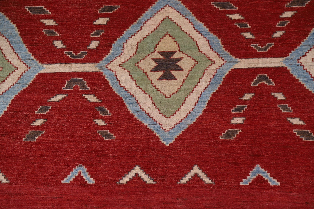 Red Gabbeh Kashkoli Pakistan Area Rug 6x10